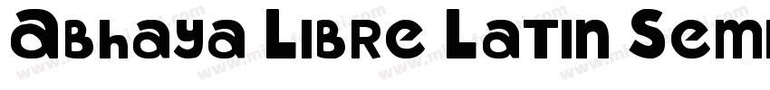 Abhaya Libre Latin SemiBold Regular字体转换